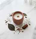 Warm Earth Candle — Sandalwood & Patchouli