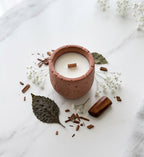 Warm Earth Candle — Sandalwood & Patchouli
